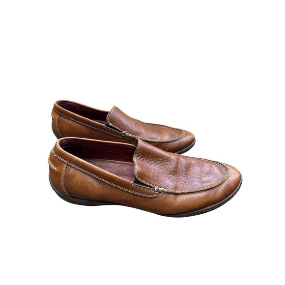 Donald J. Pliner mens brown leather slip on loafer shoes 10M SKU 6834 main image 6